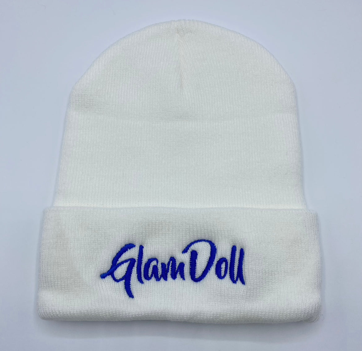 White & Blue Beanie