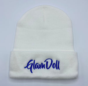 White & Blue Beanie