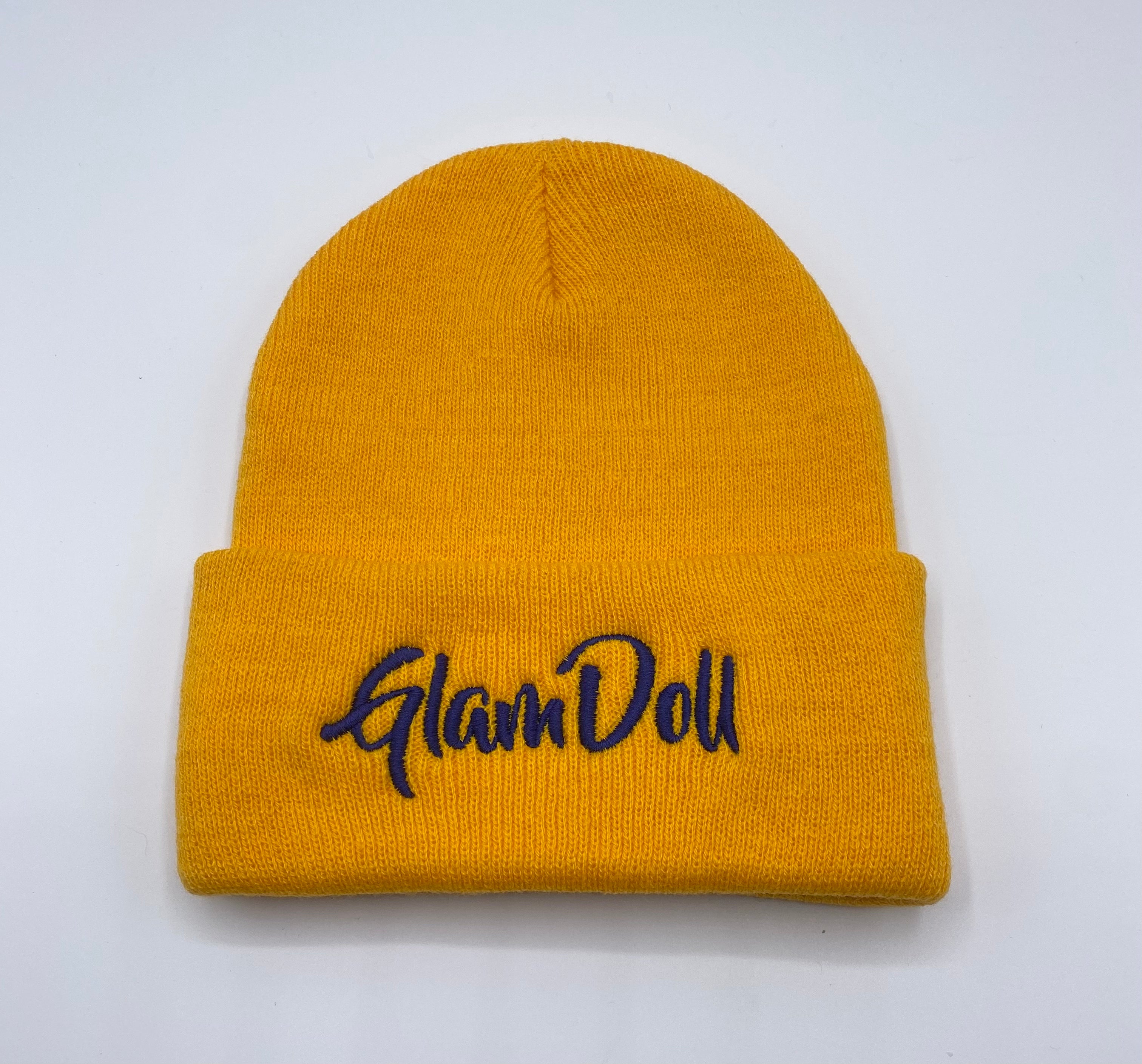 Mustard & Blue Beanie