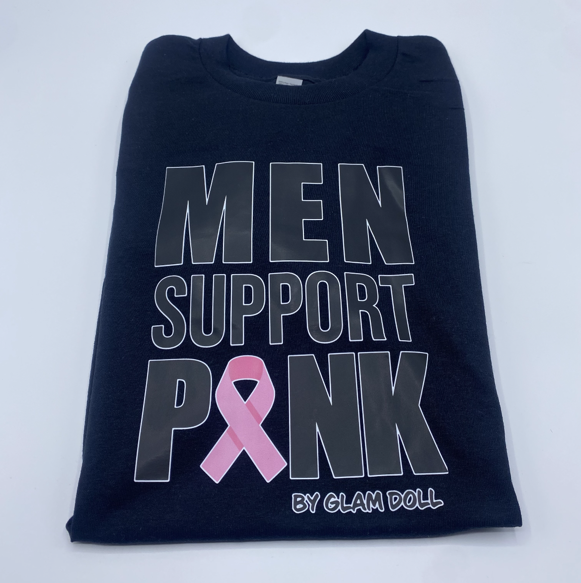 Men Support Pink T-Shirt