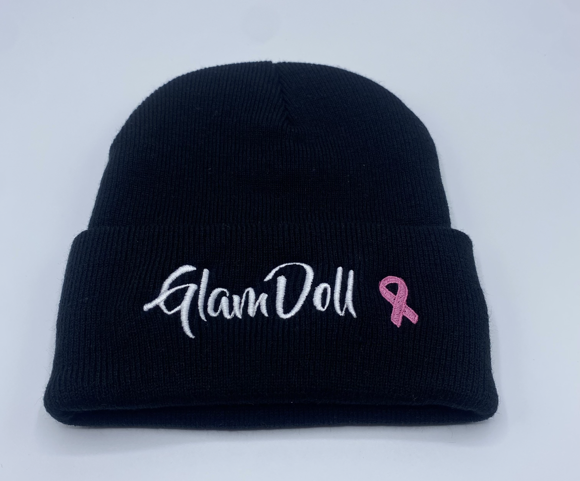 Glam Doll Breast Cancer Beanie